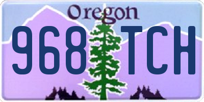 OR license plate 968TCH