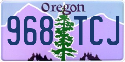 OR license plate 968TCJ