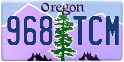 OR license plate 968TCM