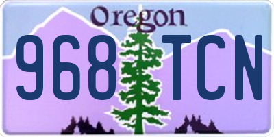 OR license plate 968TCN