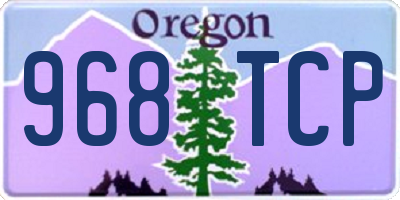 OR license plate 968TCP