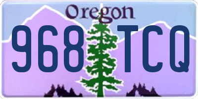 OR license plate 968TCQ