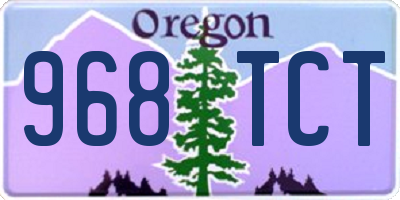 OR license plate 968TCT