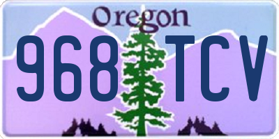 OR license plate 968TCV