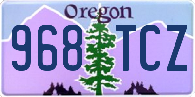 OR license plate 968TCZ