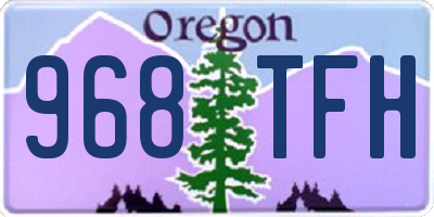 OR license plate 968TFH