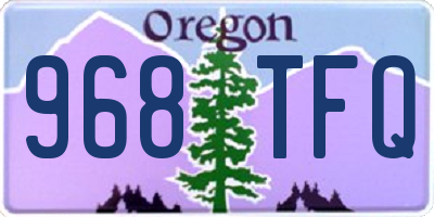 OR license plate 968TFQ