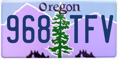 OR license plate 968TFV