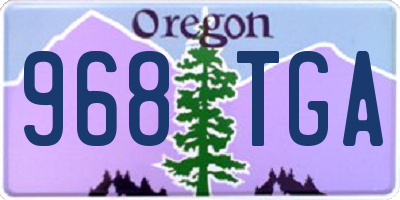 OR license plate 968TGA
