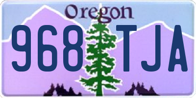 OR license plate 968TJA