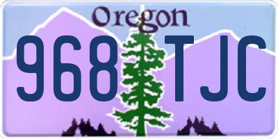 OR license plate 968TJC