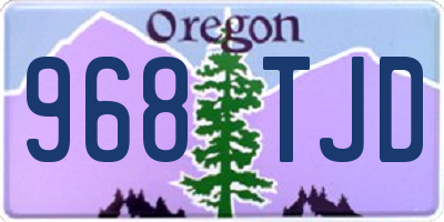 OR license plate 968TJD