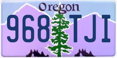 OR license plate 968TJI