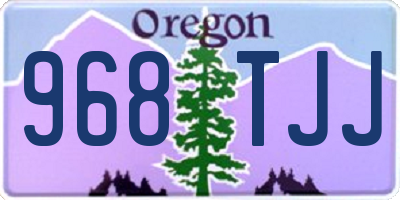 OR license plate 968TJJ