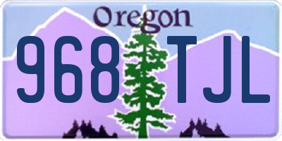 OR license plate 968TJL