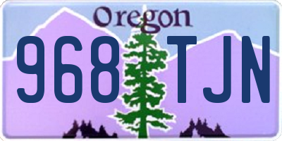 OR license plate 968TJN