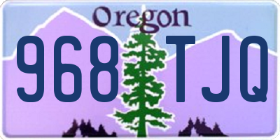 OR license plate 968TJQ