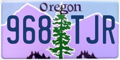 OR license plate 968TJR