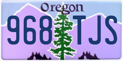 OR license plate 968TJS