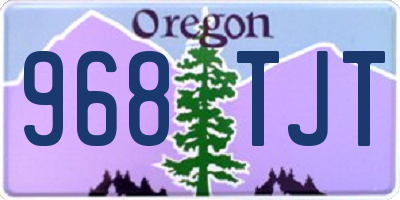 OR license plate 968TJT