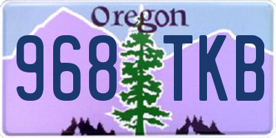 OR license plate 968TKB