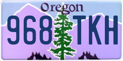 OR license plate 968TKH