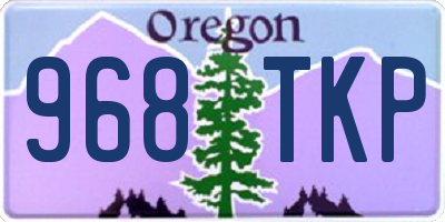 OR license plate 968TKP