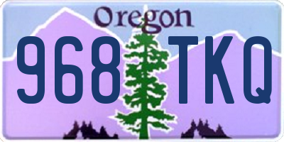 OR license plate 968TKQ