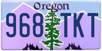 OR license plate 968TKT
