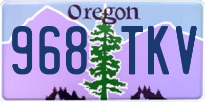 OR license plate 968TKV