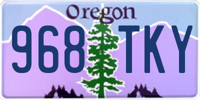 OR license plate 968TKY