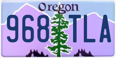 OR license plate 968TLA