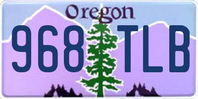 OR license plate 968TLB
