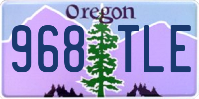 OR license plate 968TLE