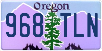 OR license plate 968TLN