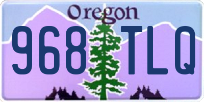 OR license plate 968TLQ