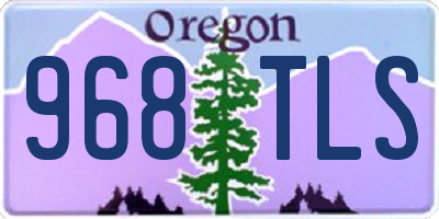 OR license plate 968TLS