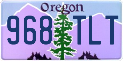 OR license plate 968TLT