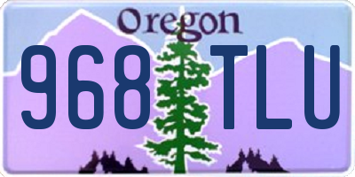 OR license plate 968TLU