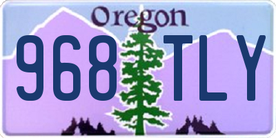 OR license plate 968TLY