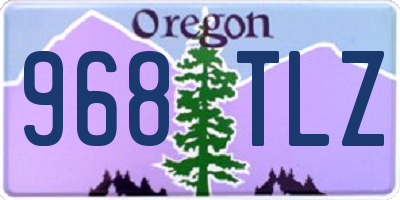 OR license plate 968TLZ