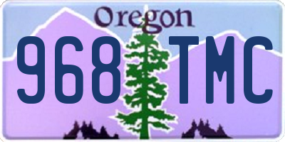 OR license plate 968TMC