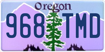 OR license plate 968TMD