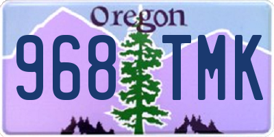 OR license plate 968TMK