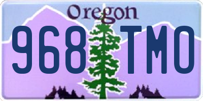 OR license plate 968TMO
