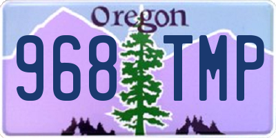 OR license plate 968TMP