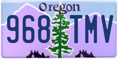OR license plate 968TMV