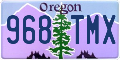 OR license plate 968TMX