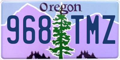 OR license plate 968TMZ