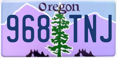 OR license plate 968TNJ